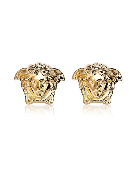 versace earrings studs for him|Versace gold stud earrings men's.